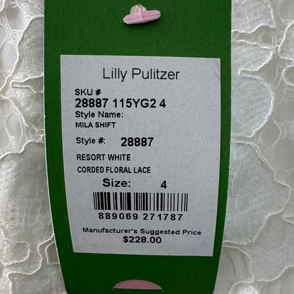 Lilly Pulitzer Mila Shift White Lace Dress - Picture 2 of 5